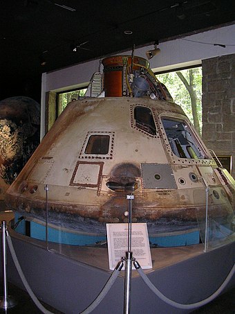 Apollo 6 command module on display at the Fernbank Science Center in Atlanta, Georgia