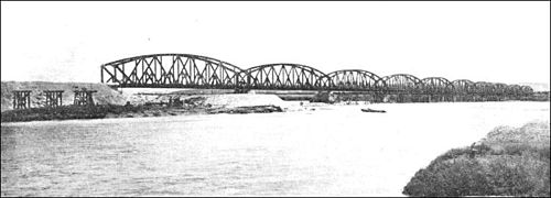 Euphrates bridge on Baghdad Railway (1915)