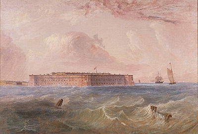Fort Taylor, Florida by Seth Eastman (1808-1875)