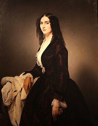 <i>Portrait of Matilde Juva Branca</i> 1851 painting by Francesco Hayez