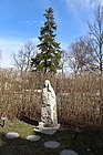 Staty föreställande Heliga Birgitta vid Fresta kyrka