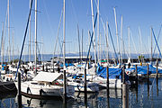 English: East marina of Friedrichshafen. Deutsch: Östlicher Yachthafen in Friedrichshafen.