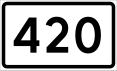 County Road 420 shield