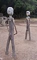 The park's wooden statues of Gara and Jonay