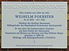 Ahornallee 32 anıt plaketi (yelek) Wilhelm Julius Foerster.JPG