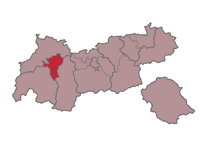 Map of the Imst judicial district