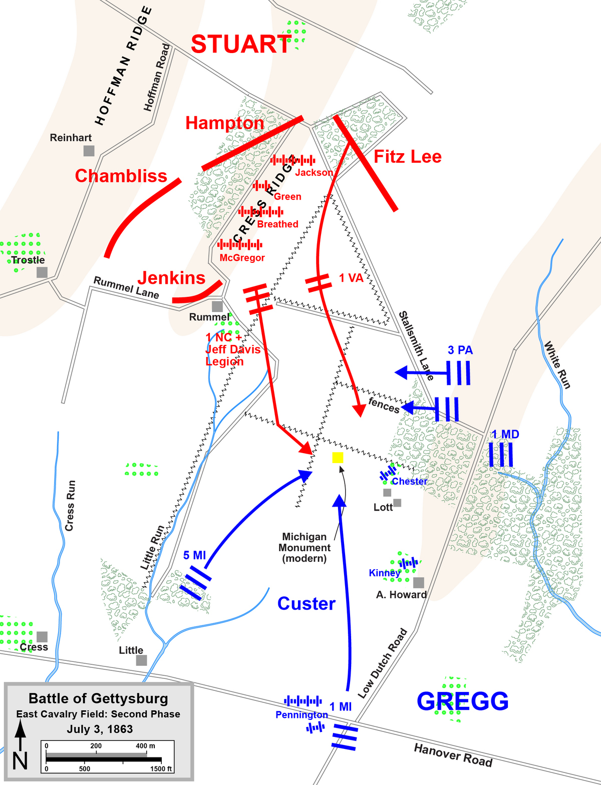 East Cavalry Field Gettysburg Map File:gettysburg East Cavalry Field3.Png - Wikipedia