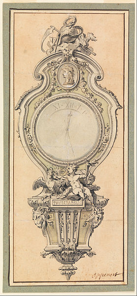 File:Gilles-Marie Oppenord - Design for a Cartel Clock Case - Google Art Project.jpg