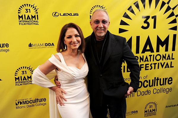 Gloria & Emilio Estefan at the 2014 Miami International Film Festival premiere of An Unbreakable Bond