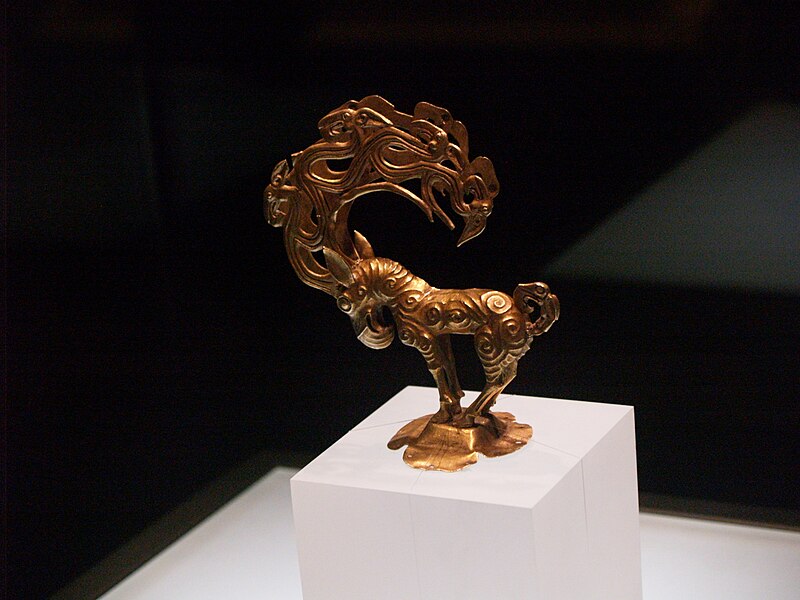 File:Golden monster from Warring States China, Shaanxi History Museum.jpg