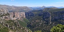 Les gorges du Verdon depuis le belvédère du Tilleul.