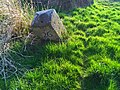 Saxon-Prussian boundary stone: Pilar pair No. 26 as well as two runner stones