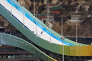 Gu Ailing Eileen on her first run at Women's Freeski Big Air Qualification (20220207093707).jpg