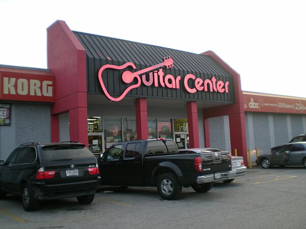 A Guitar Center retail store in Houston, Texas