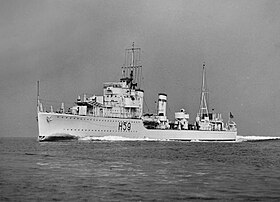 A HMS Gallant (H59) cikk szemléltető képe