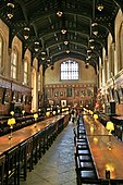 De grote zaal “Christ Church Hall” (16e eeuw, Harry Potter eetzaal)