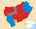 Harlow UK local election 1991 map.svg