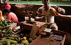 An "Agricola" grocery market in Havana (La Habana), Cuba