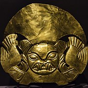 Gold headdress ornament
