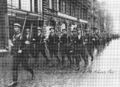 Бойцы Охранного корпуса в Хельсинки 13 апреля 1918, сразу после взятия столицы.