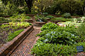 Herb garden with sundial