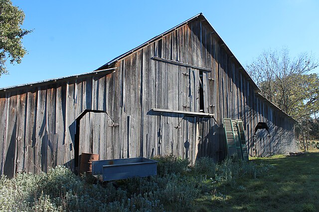A barn on the Herff–Rozelle Farm in Boerne