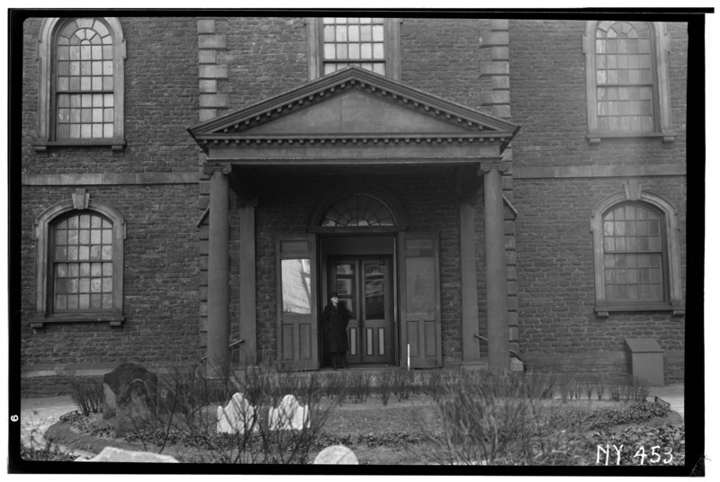 File:Historic American Buildings Survey, Arnold Moses, Photographer March 1, 1937, WEST PORCH. - St. Paul's Chapel, Broadway and Fulton Streets, New York, New York County, NY HABS NY,31-NEYO,2-6.tif