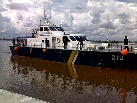 A patrol boat belonging to the Directorate General of Marine and Fisheries Resources Surveillance