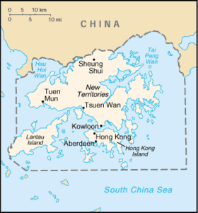 Localização de Hong Kong