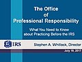 Thumbnail for Office of Professional Responsibility (IRS)