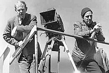 Ingmar Bergman och Sven Nykvist Tystnaden 1963.jpg