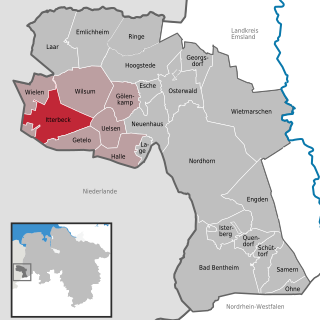 <span class="mw-page-title-main">Itterbeck</span> Municipality in Lower Saxony, Germany