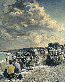 Matinée d'août, plage de Dieppe (vers 1934), Londres, Tate Britain.