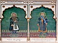 Jaipur Rulers Ramsingh II and Sawai Madho Singh, Mural, Albert Hall Museum, Jaipur.jpg