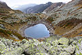 Jazhince lake is situated in the mountain with the same name between Jezerski / Maja e liqeneve peak 2586 m. and Bistra summit 2651 m.