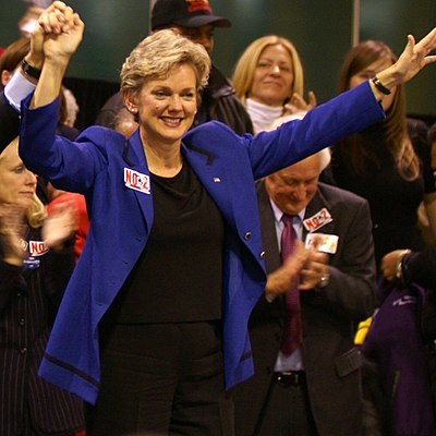 Granholm at a campaign event in November 2006