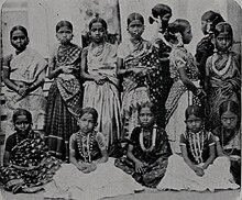 Young pupils of the Karaikal School (Archival photograph 1905)