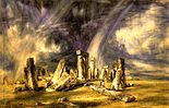 Stonehenge (2.300 VC.) door John Constable in 1835.