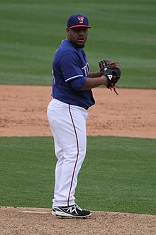 Joseph Ortiz with the Texas Rangers in 2013 spring training.jpg