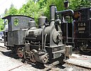 Lokomotiva TICINO, zde na muzejní dráze Blonay–Chamby (F), je nejstarší zachovanou lokomotivou fy. Jung