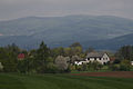 Čeština: Krajina severozápadně od Kleti a města Křemže, Jihočeský kraj English: Czech landscape NW from the Kleť hill and the town of Křemže, South Bohemian Region, CZ