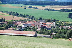 Gesamtansicht des Dorfes