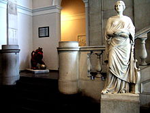 A Classical sculpture of Sappho in the King's Building, Strand Campus King's College 158.jpg