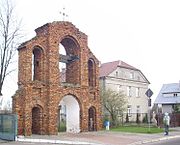 Gable of the ancient Unitarian St-Michael's Church