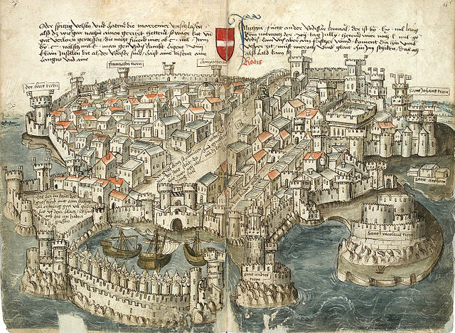 Rhodes (city), around 1490