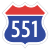 Korea Expressway No.551.svg