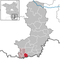 Läget för kommunen Kroppen i Landkreis Oberspreewald-Lausitz