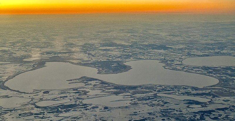 File:Krutinsky lakes from plane (December 2022) - 1.jpg