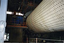 A 10 MW cement mill, producing cement at 270 tonnes per hour. LDCementFM10MW.jpg