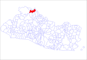 Местоположение на община Ла Палма в Ел Салвадор
